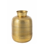 Vase anneaux en aluminium doré 31x31x46 cm