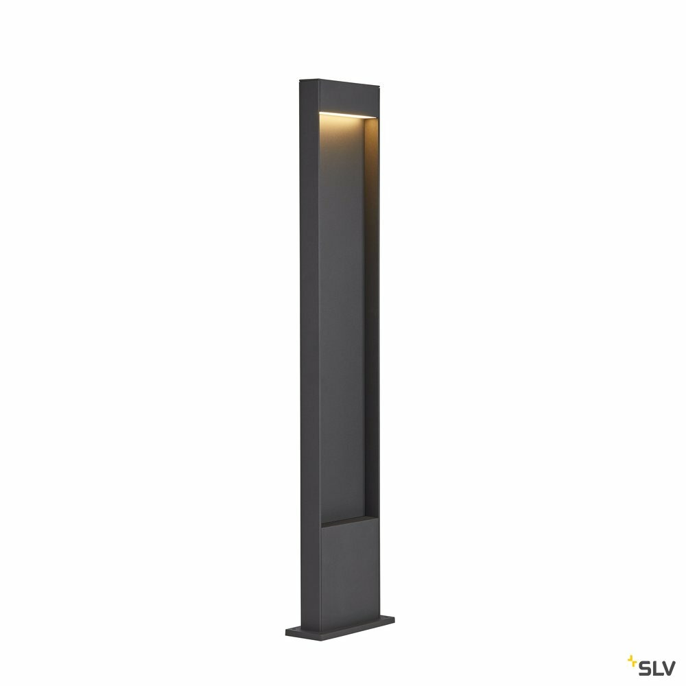 Borne extérieur flatt 100 anthracite avec led intégrée pour éclairage extérieur