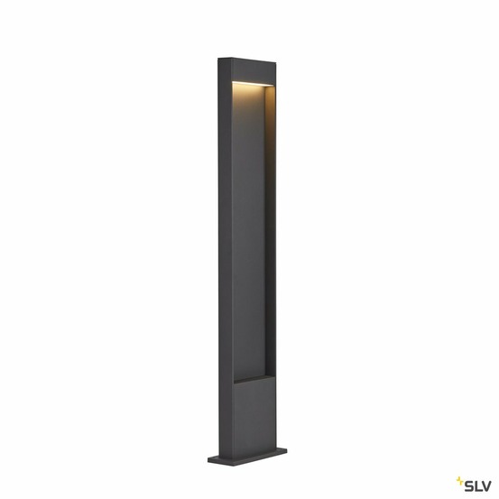 Borne extérieur flatt 100 anthracite avec led intégrée pour éclairage extérieur