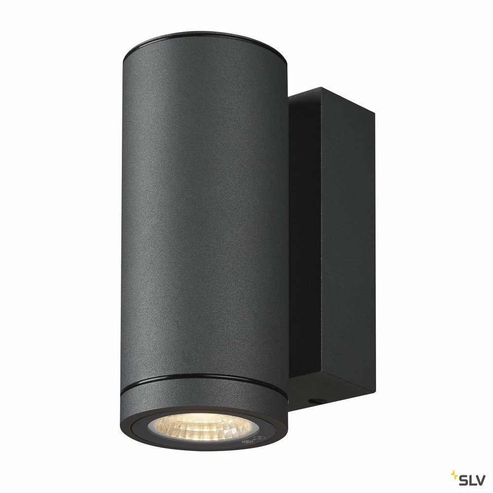 Applique extérieure enola round, rond, anthracite, led, 35w, 3000k/4000k, ip65