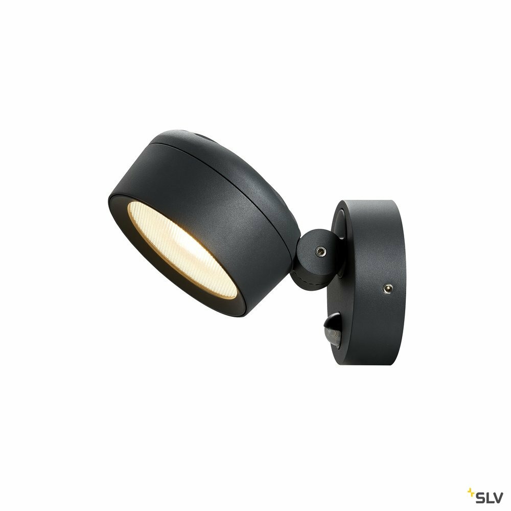 Applique et plafonnier extérieur eskina spot sensor, anthracite, led, détecteur