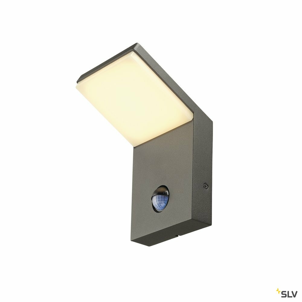 Applique extérieure ordi sensor, anthracite, led, 9w, 3000k, ip44, détecteur de