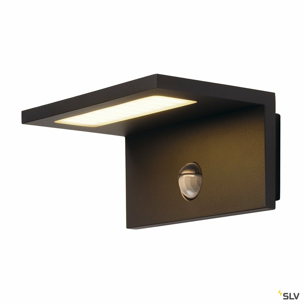 Applique extérieure angolux sensor, anthracite, led, 9,8w, 3000k, ip44, détecte
