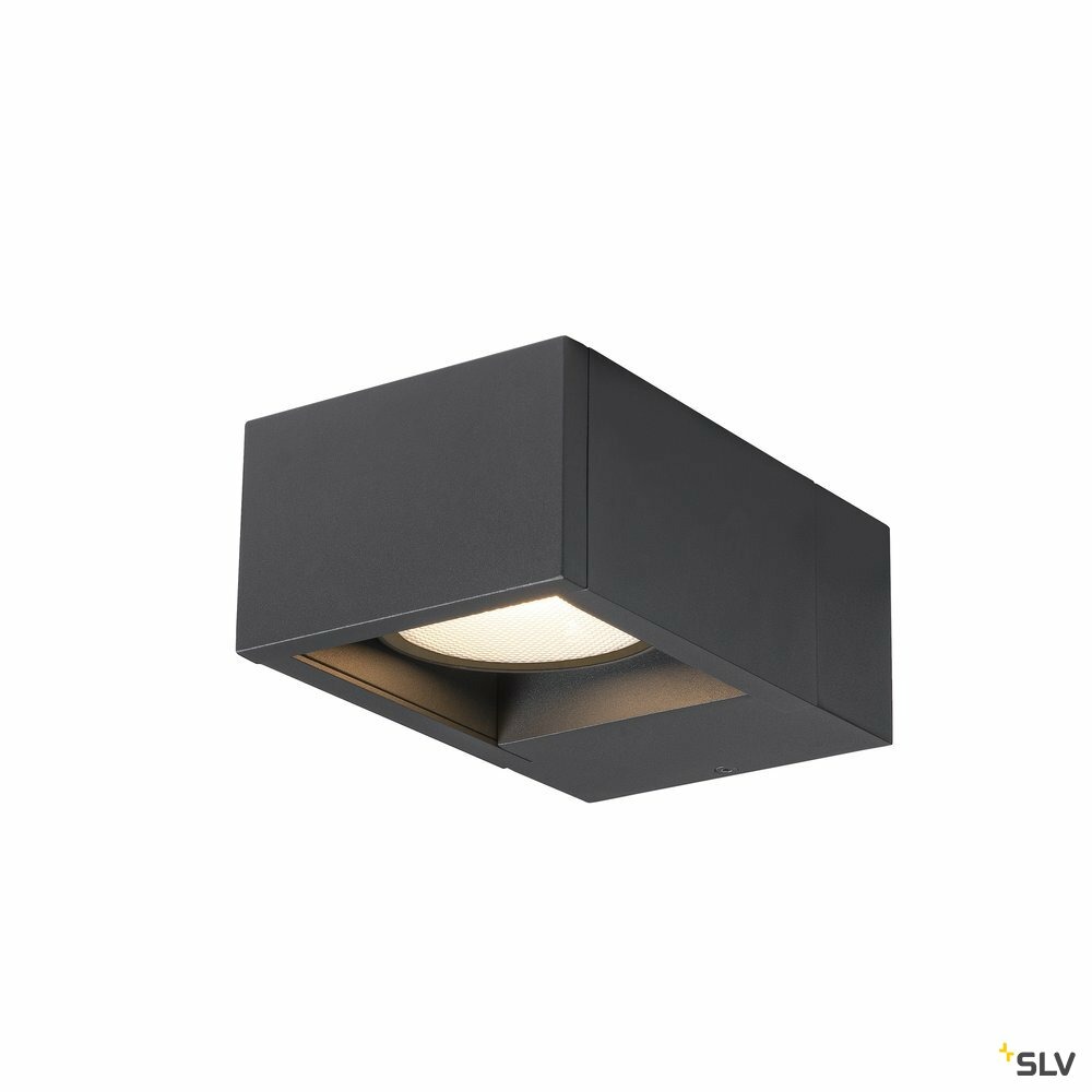 Applique extérieure eskina frame, simple, anthracite, led, 15w, 3000/4000k, ip65
