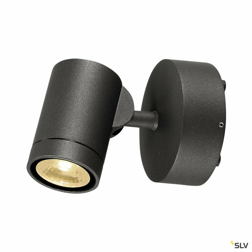 Applique et plafonnier extérieur helia, simple, anthracite, led, 8w, 3000k, ip5