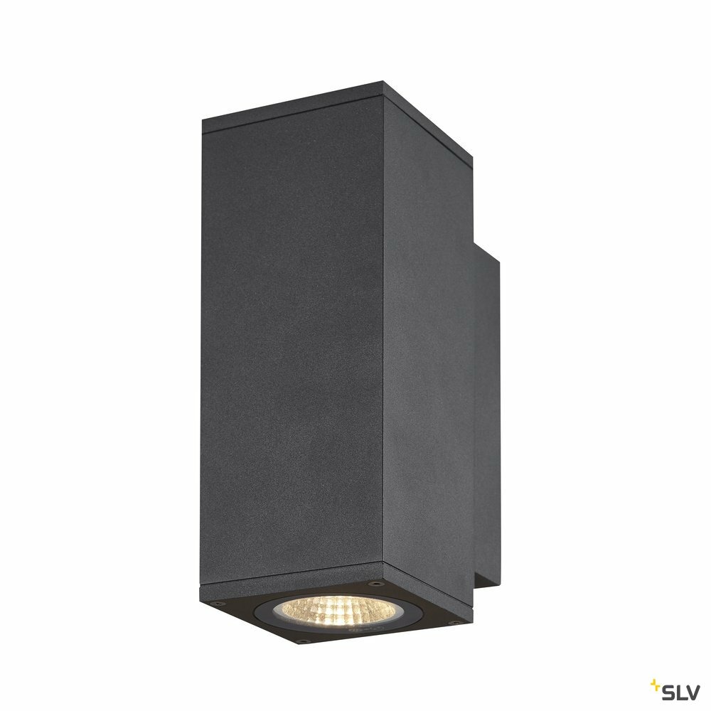 Applique extérieure enola square up/down, carré, anthracite, led, 53w, 3000k/400