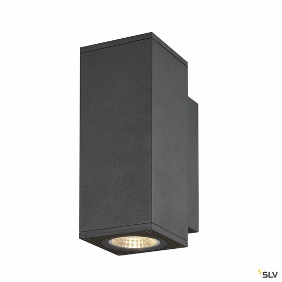 Applique extérieure enola square up/down, carré, anthracite, led, 53w, 3000k/400