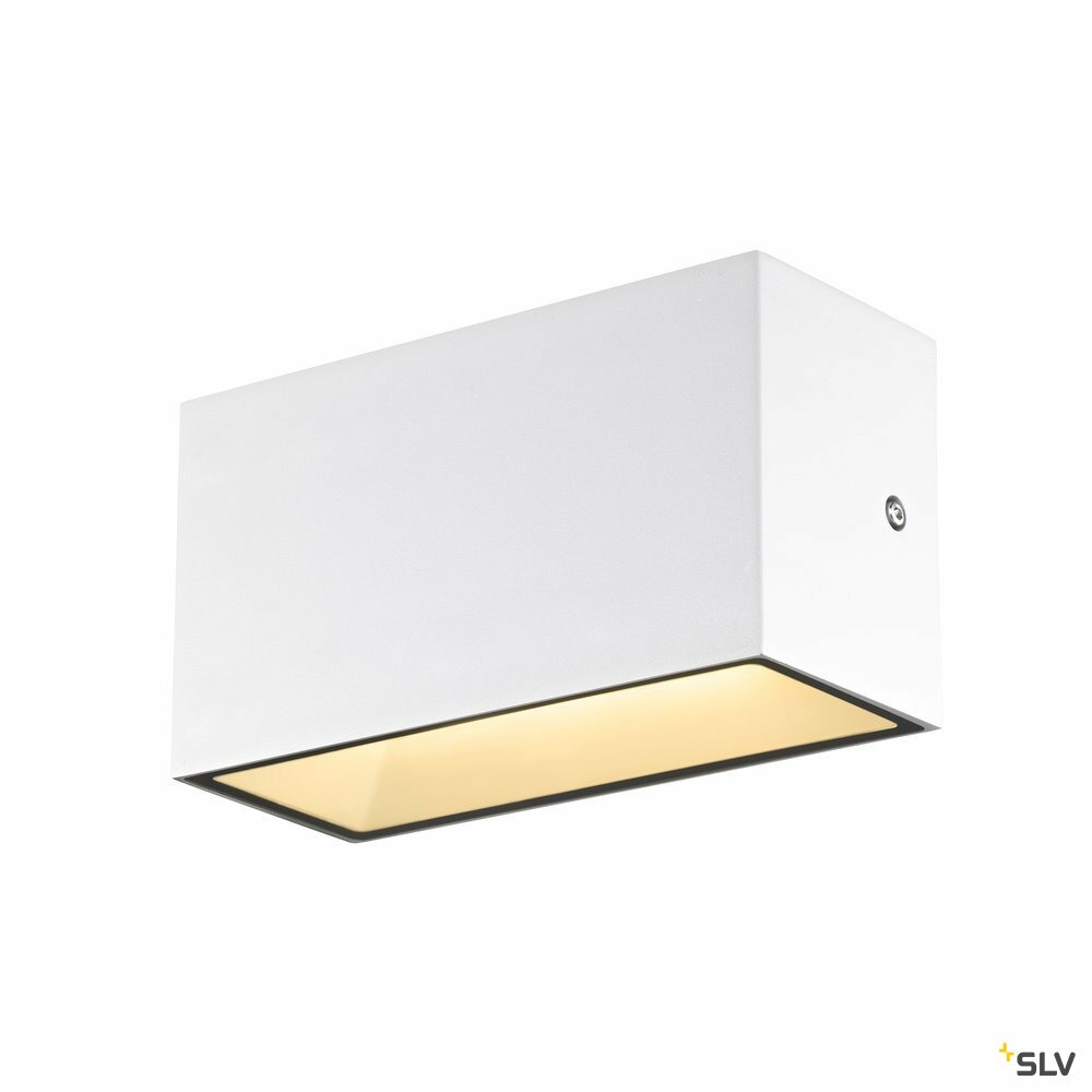 Applique extérieure sitra cube up/down blanc avec led intégrée - taille m - 20