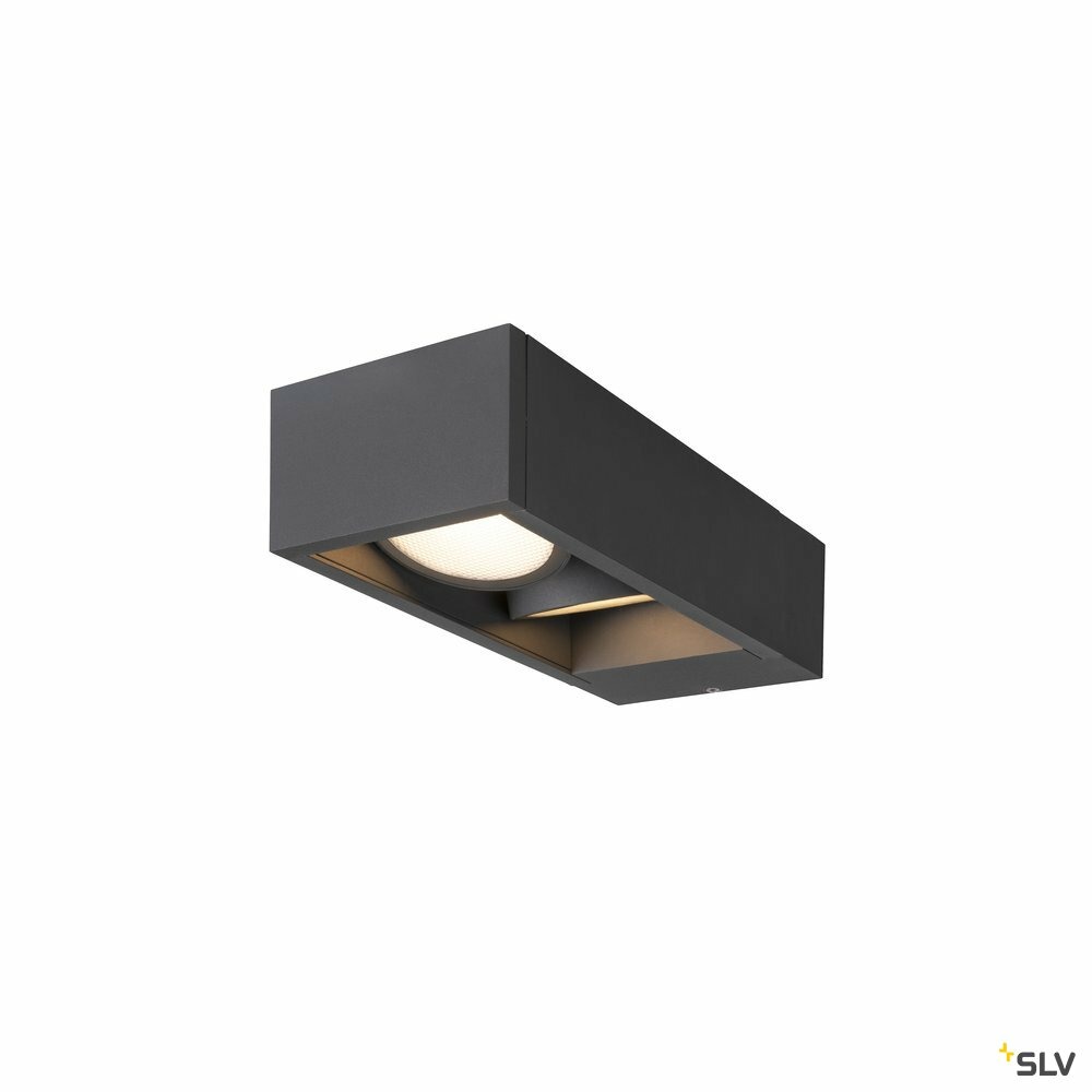 Applique extérieure eskina frame, double, anthracite, led, 27w, 3000/4000k, ip65