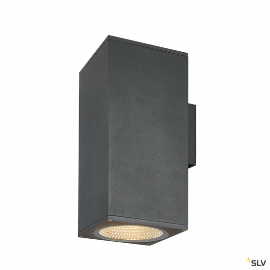 Applique extérieure enola square up/down, carré, anthracite, led, 53w, 3000k/400
