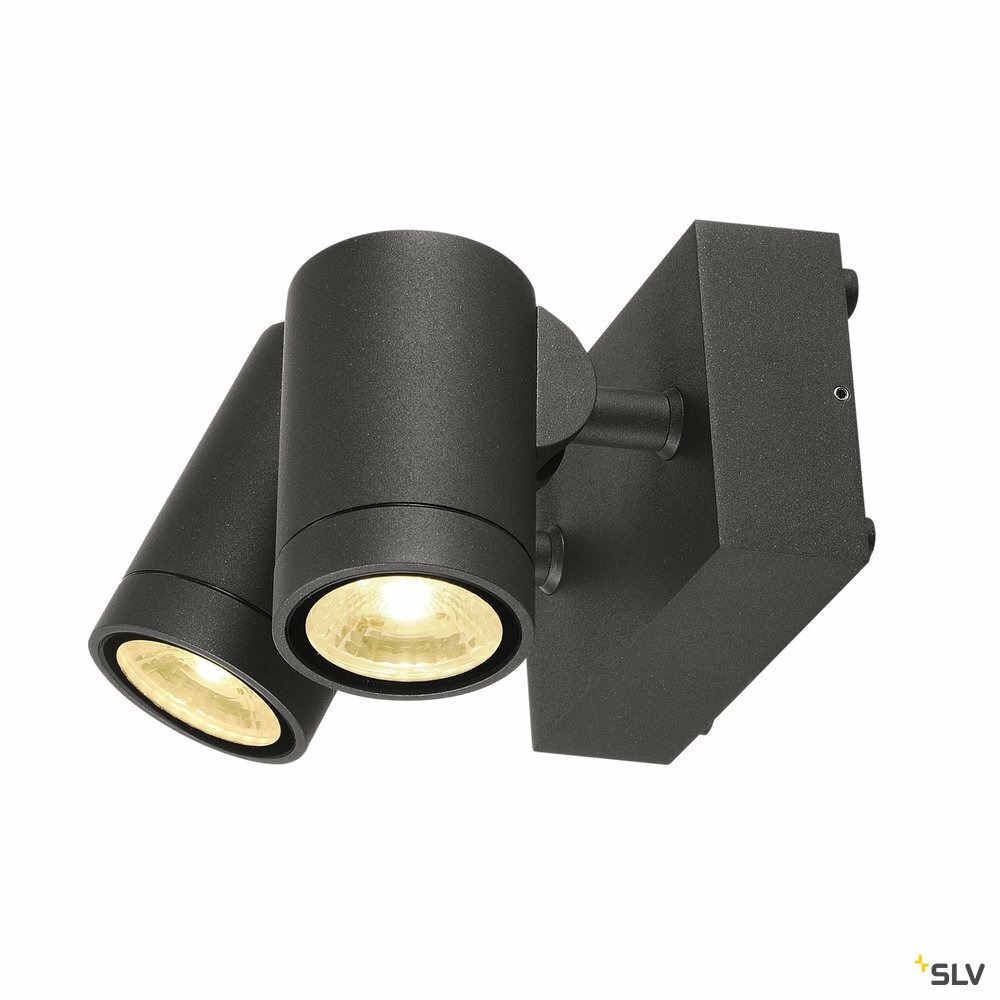 Applique et plafonnier extérieur helia, double, anthracite, led, 16w, 3000k, ip