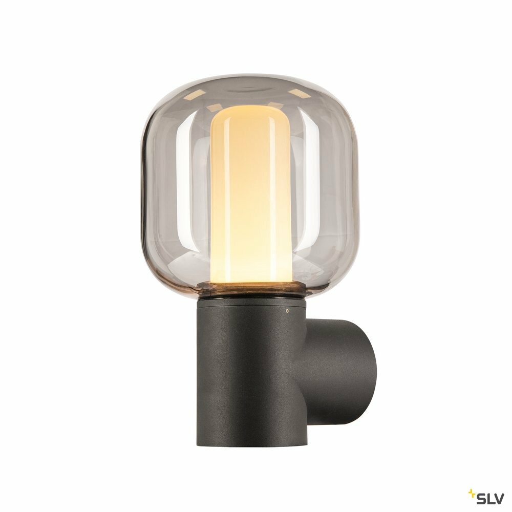 Applique extérieure ovalisk, anthracite, led, 9w, 3000/4000k, ip65, interrupteu