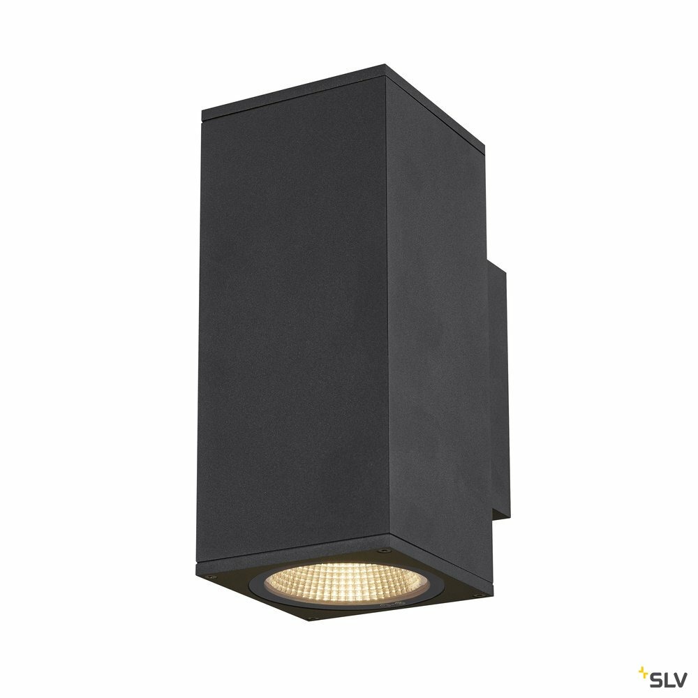 Applique extérieure enola square up/down, carré, anthracite, led, 53w, 3000k/400