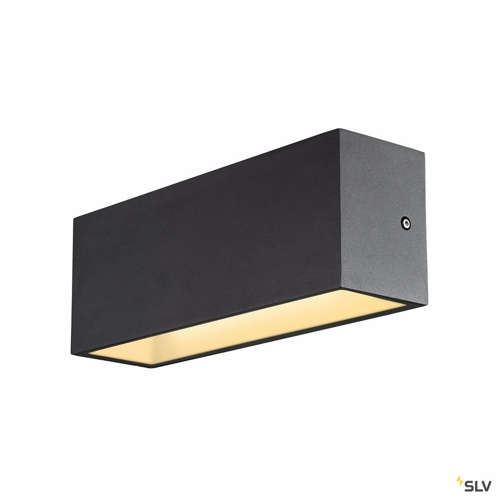 Applique extérieure sitra cube up/down anthracite avec led intégrée - taille l