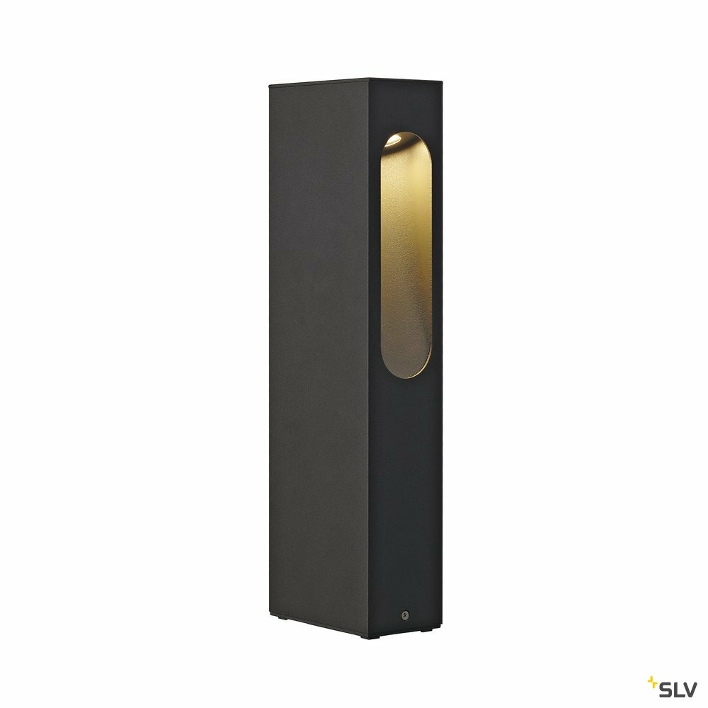 Borne extérieure slotbox 40 avec led intégrée, coloris anthracite - hauteur 40