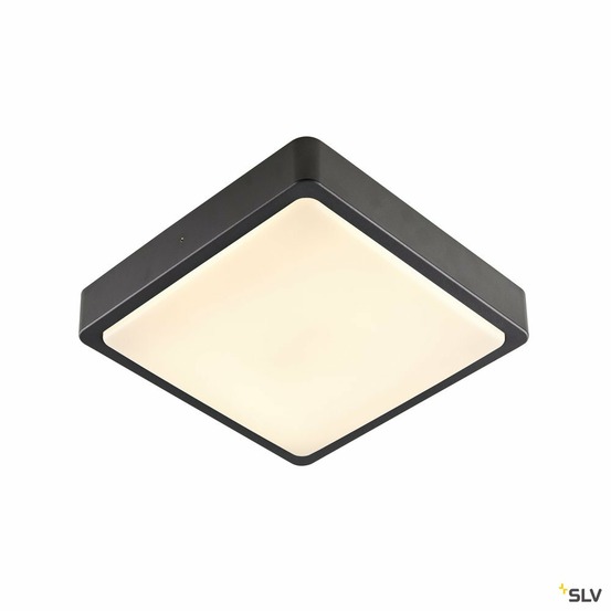 Applique et plafonnier extérieur ainos, carré, anthracite, led, 17w, 3000k/4000