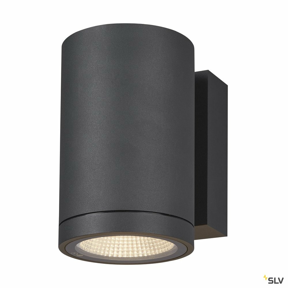 Applique extérieure enola round, rond, anthracite, led, 35w, 3000k/4000k, ip65