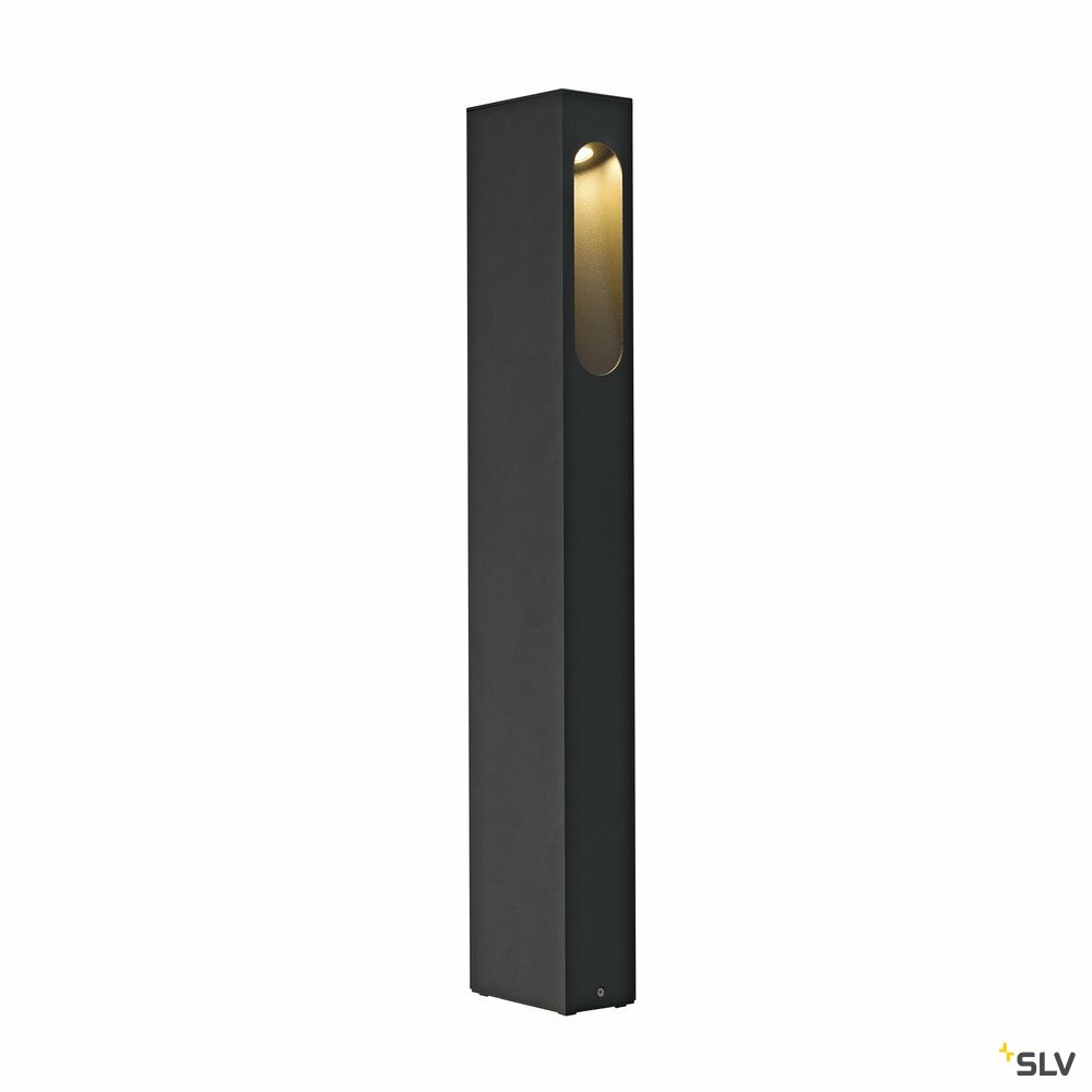 Borne extérieure slotbox 70 avec led intégrée, coloris anthracite - hauteur 70