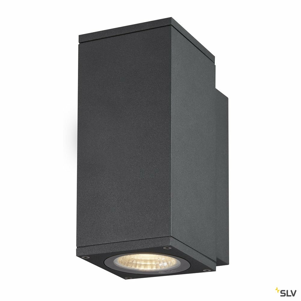 Applique extérieure square, carré, anthracite avec led intégrée, 35w, 3000k/4000