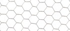 Grillage métalique 1,5 x 25 m - maille 41 x 0,8 mm - structure hexagonale - triple torsion