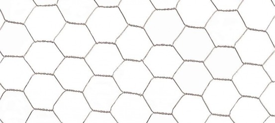 Grillage métalique 1,5 x 25 m - maille 41 x 0,8 mm - structure hexagonale - triple torsion