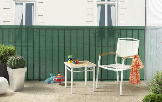 Brise-vue plastique vert 85% occultant 1 x 3 m trionet