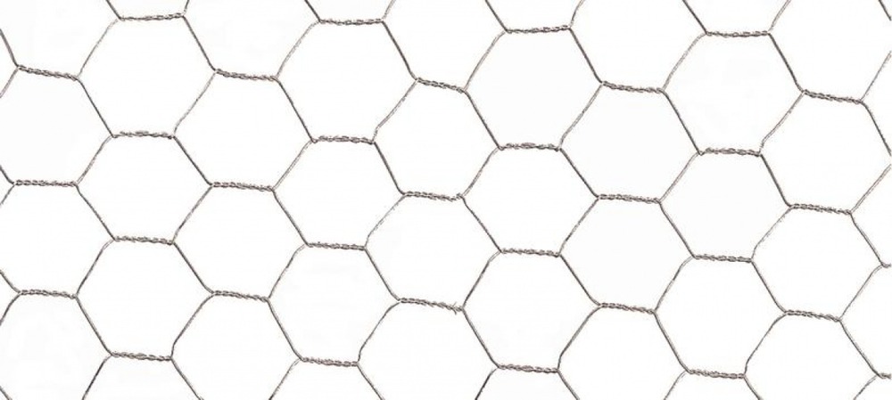 Grillage métalique 0,5 x 25 m - maille 25 x 0,8 mm - structure hexagonale - triple torsion