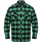 Chemise à carreaux matelassée vert-noir taille xl