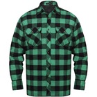 Chemise à carreaux matelassée vert-noir taille xxl