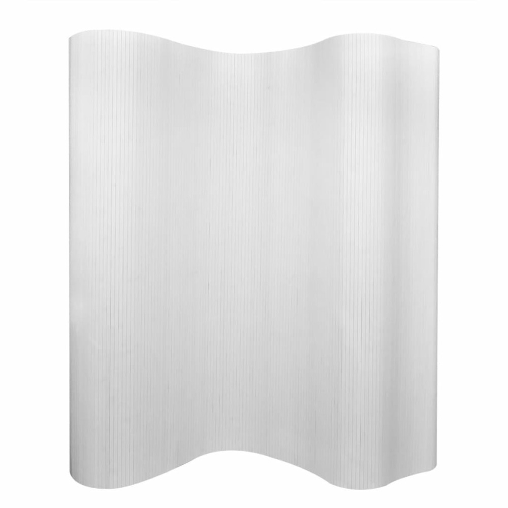 Cloison de séparation bambou blanc 250 x 165 cm