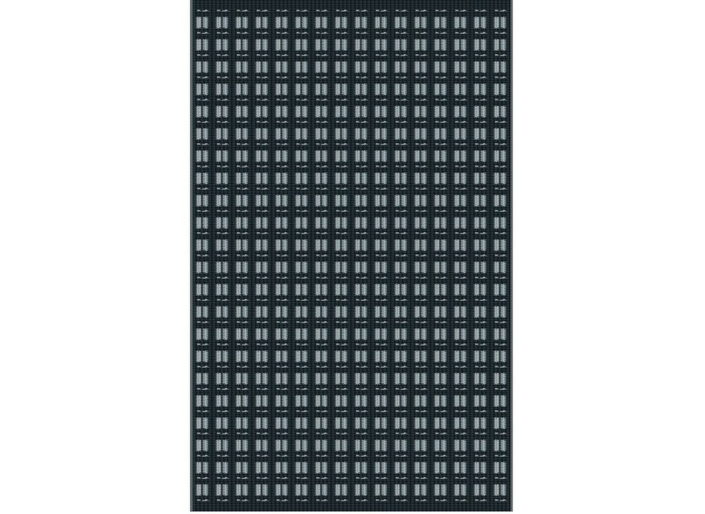 Tapis d’extérieur pour salon détente ou repas blanc/graphite 240 x 150 cm