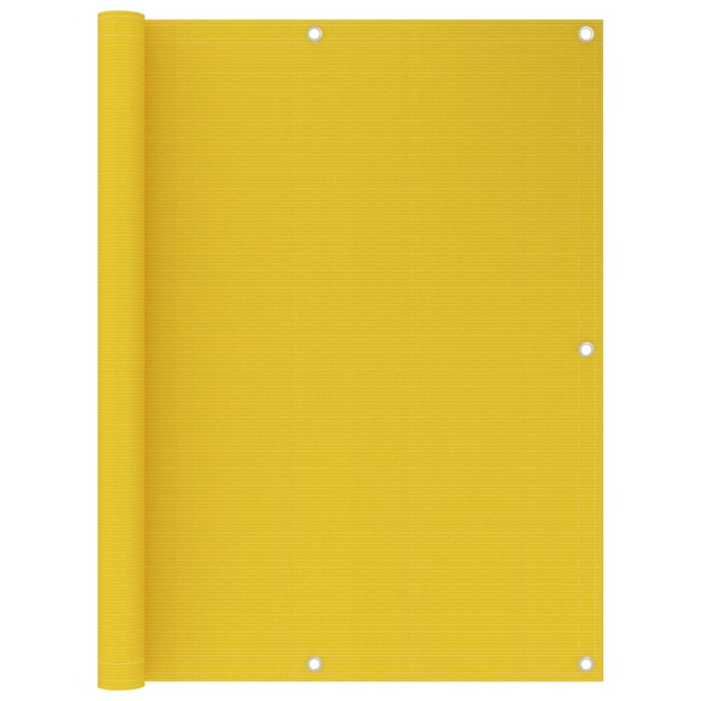 Écran de balcon brise pare vue protection confidentialité 120 x 600 cm pehd jaune