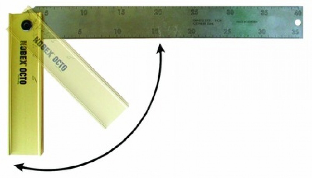 Equerre à onglet pliante 300 mm nobex