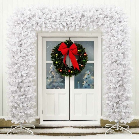 Arche d'arbre de noël blanc 240 cm