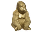 Décoration sujet resine gorille or hauteur 22cm - feeric christmas