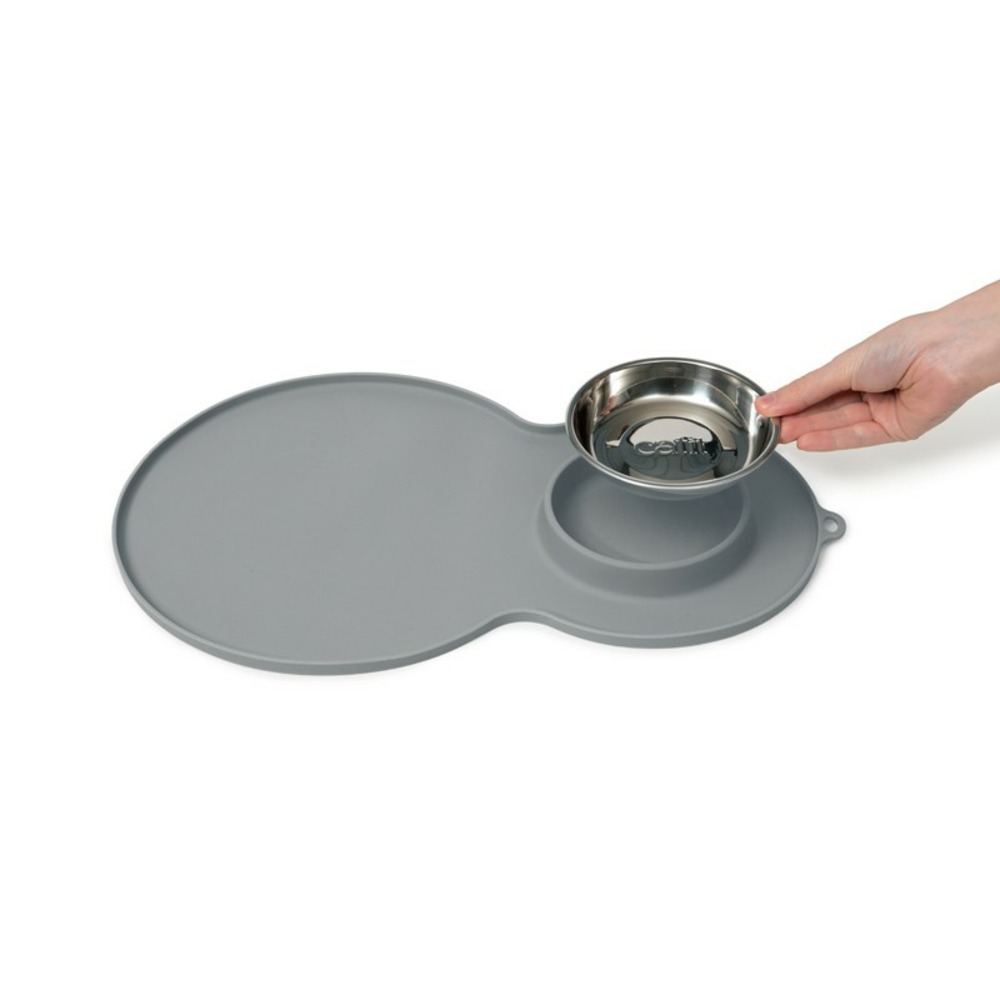 Catit set de table peanut - taille m - gris