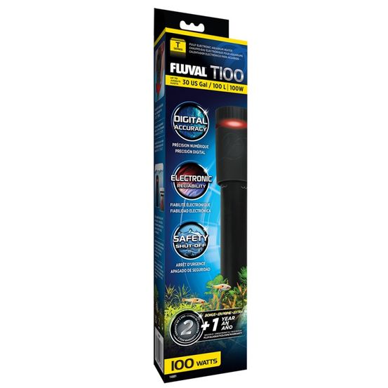 Chauffage électronique t100 pour aquariums d'eau douce jusqu'à 10litres