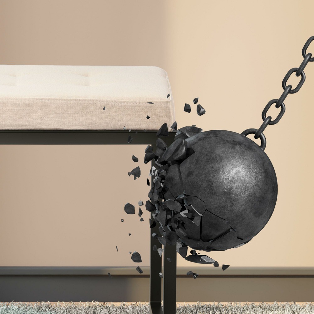 Banc barci b en tissu