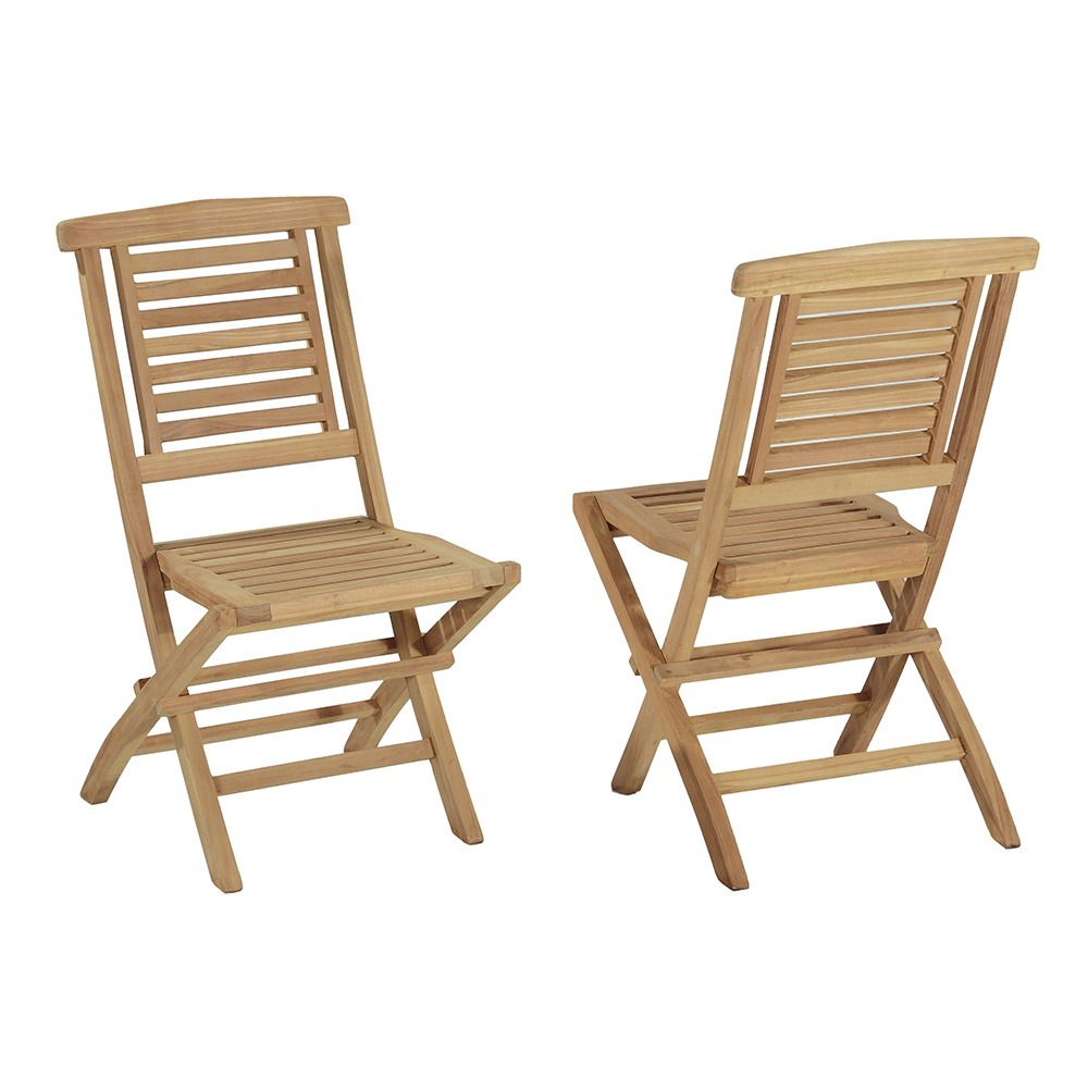 LOT DE 2 CHAISES PLIANTES EN 2-(848225)