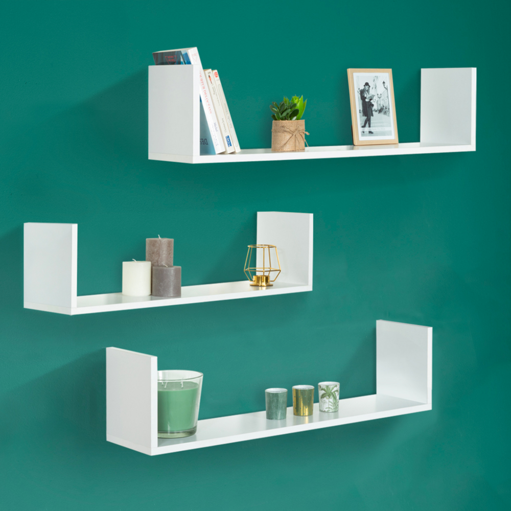 Etagère murale multiposition lou blanche