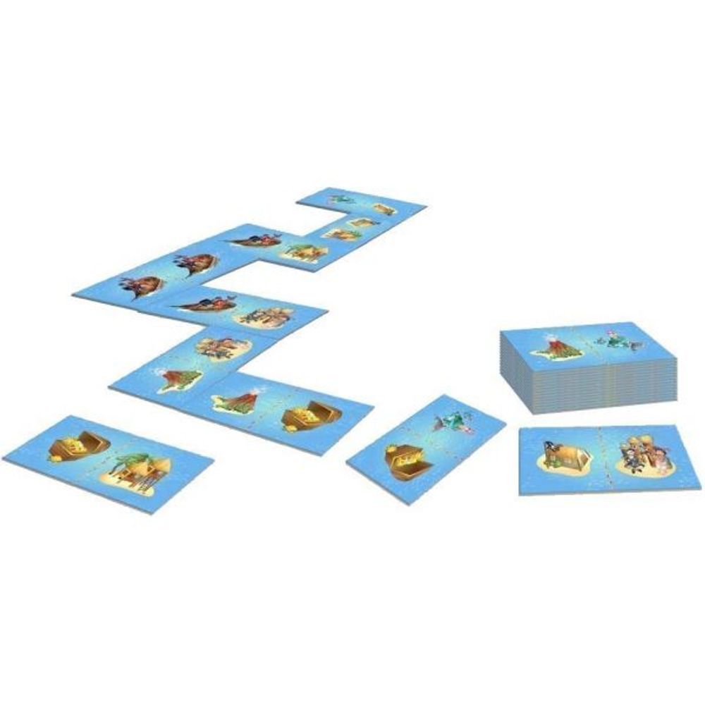 Dominos géants 28 pièces avec sac de rangement bleu - pirates