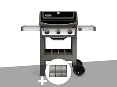 Barbecue gaz  spirit ii e-310 + plancha + 1/2 grille de cuisson