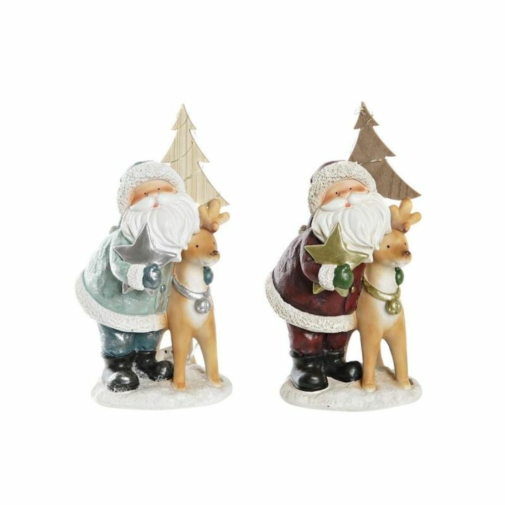 Décorations de noël thyann résine (NULL,5 x 15,5 x 28 cm) (2 unités)