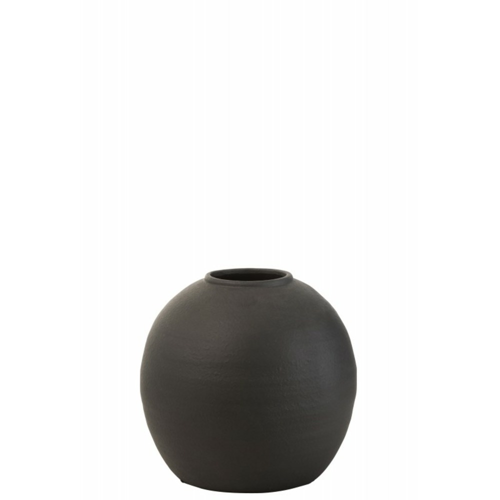 Vase haut en ciment noir 28x28x60 cm Vase haut en ciment noir 28x28x60 cm