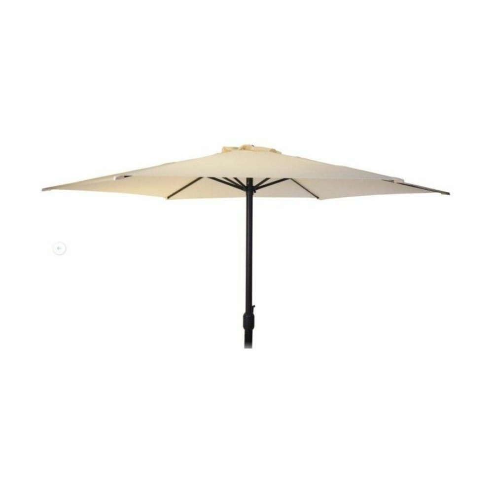Parasol edm textile gris clair fer