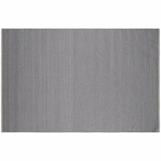 Tapis en coton et laine gris clair jaipur 300 x 200 cm