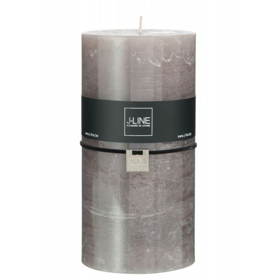 Bougie cylindrique 140h marron 10x10x20 cm