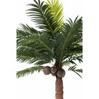 Palmier artificiel avec noix en plastique vert 190x190x350cm