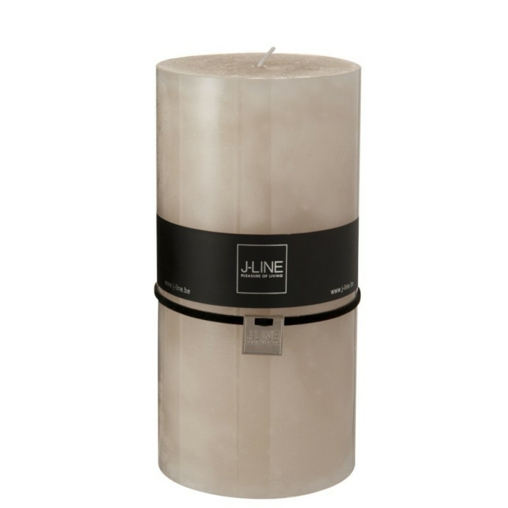 Bougie cylindrique 140h crème 10x10x20 cm