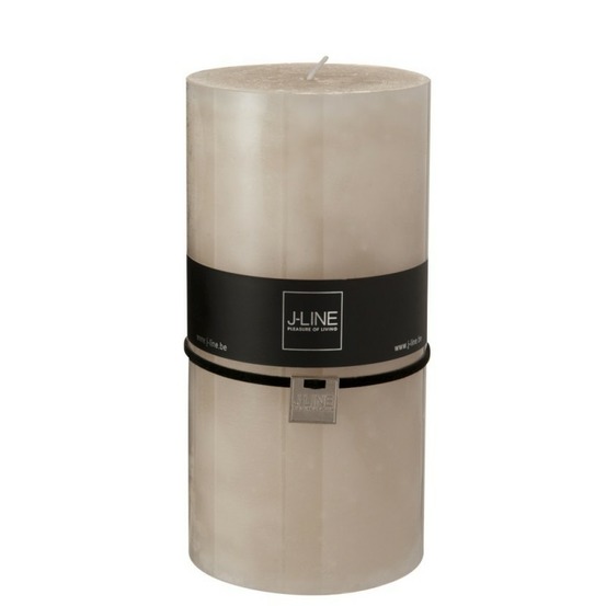 Bougie cylindrique 140h crème 10x10x20 cm